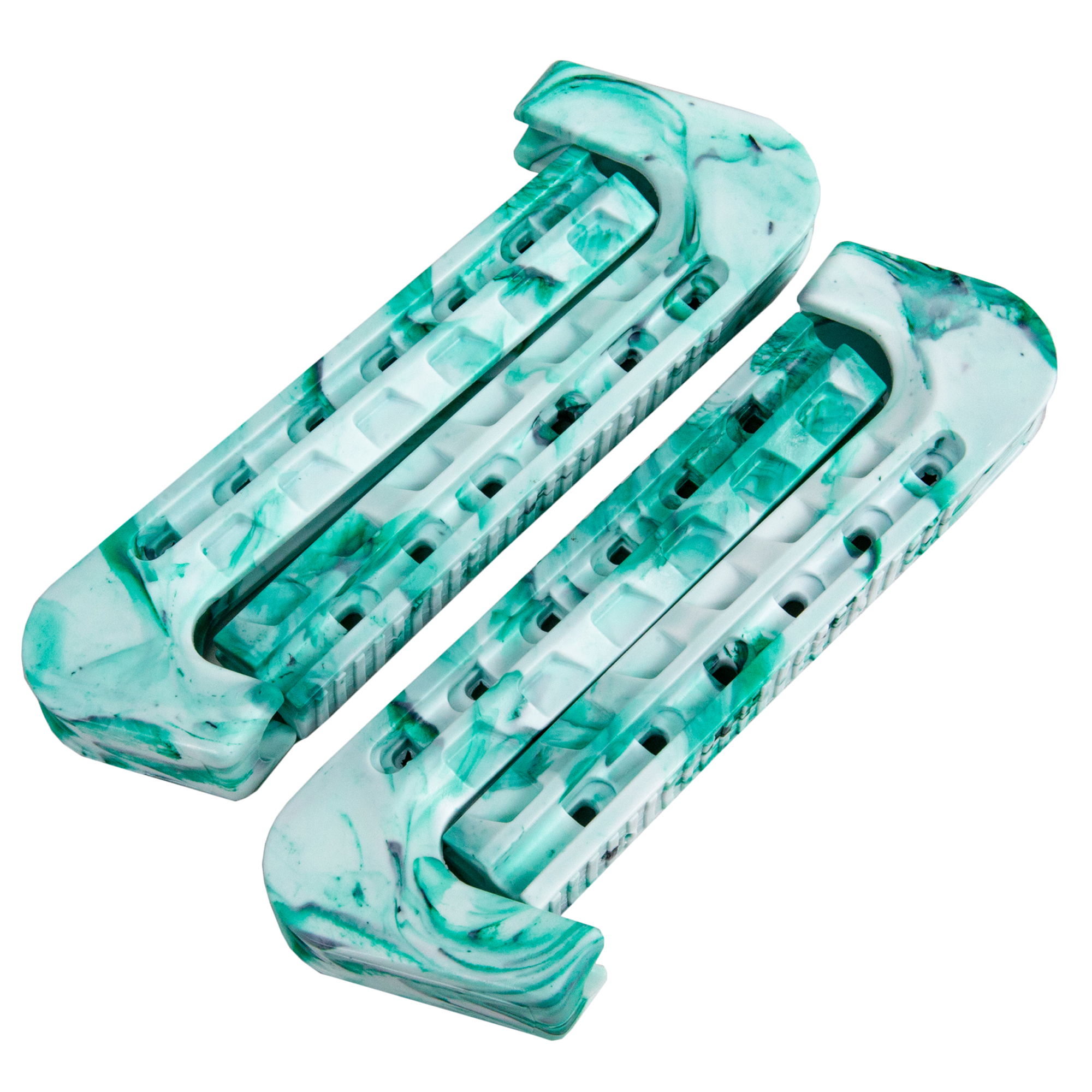 XCESS ADJUSTABLE SKATE GUARDS - MARBLE - GREEN