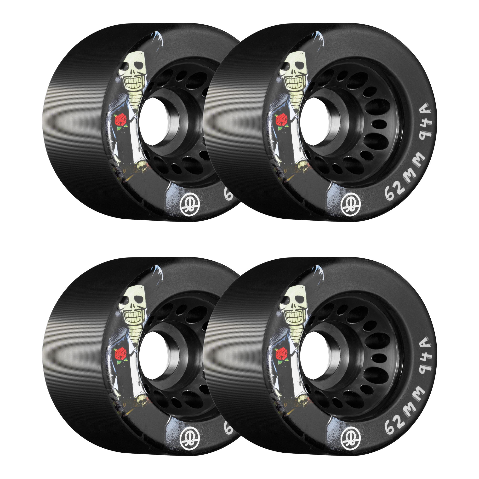 ROLLERBONES - DOTD SPEED WHEEL BLACK (4) - 62mm/94a