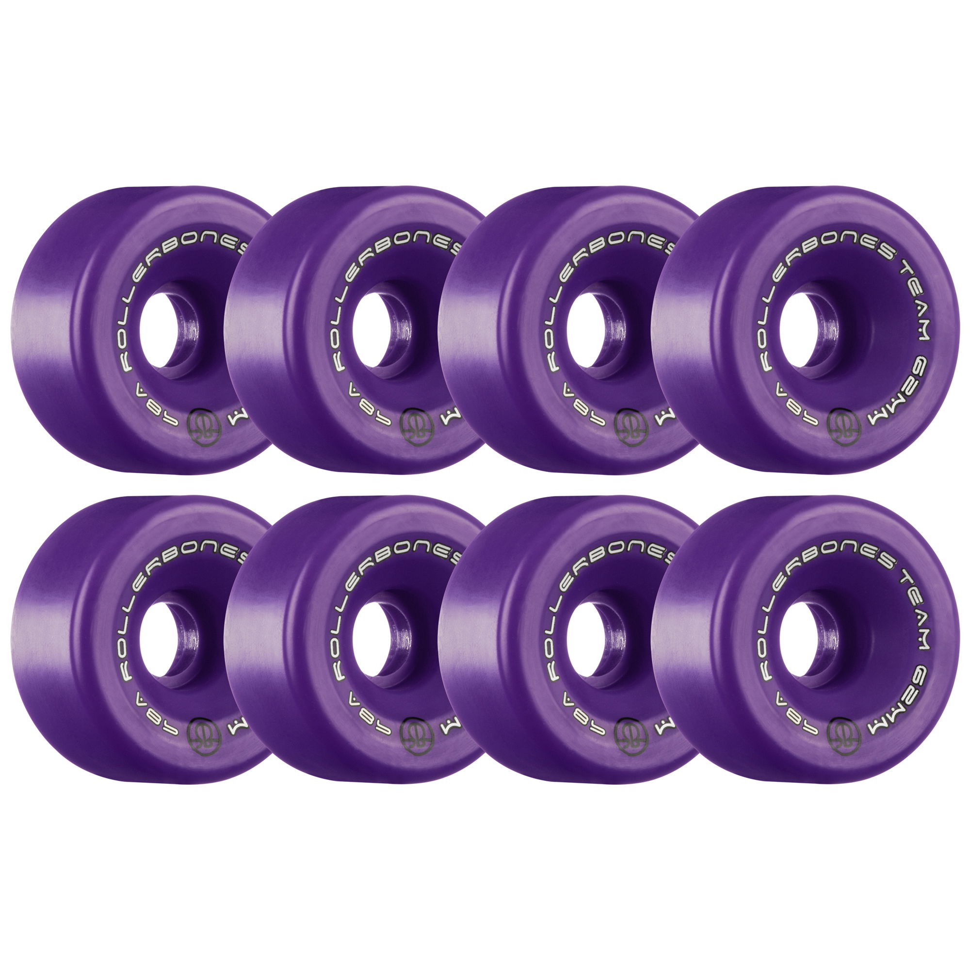 ROLLERBONES - TEAM LOGO PURPLE (8) - 62mm/98a