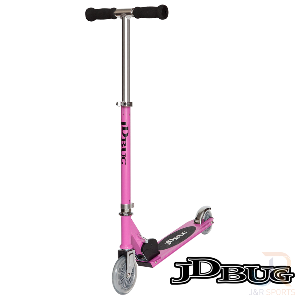 JD Bug Junior Street Scooter - Pastel Pink Open - JDMS104