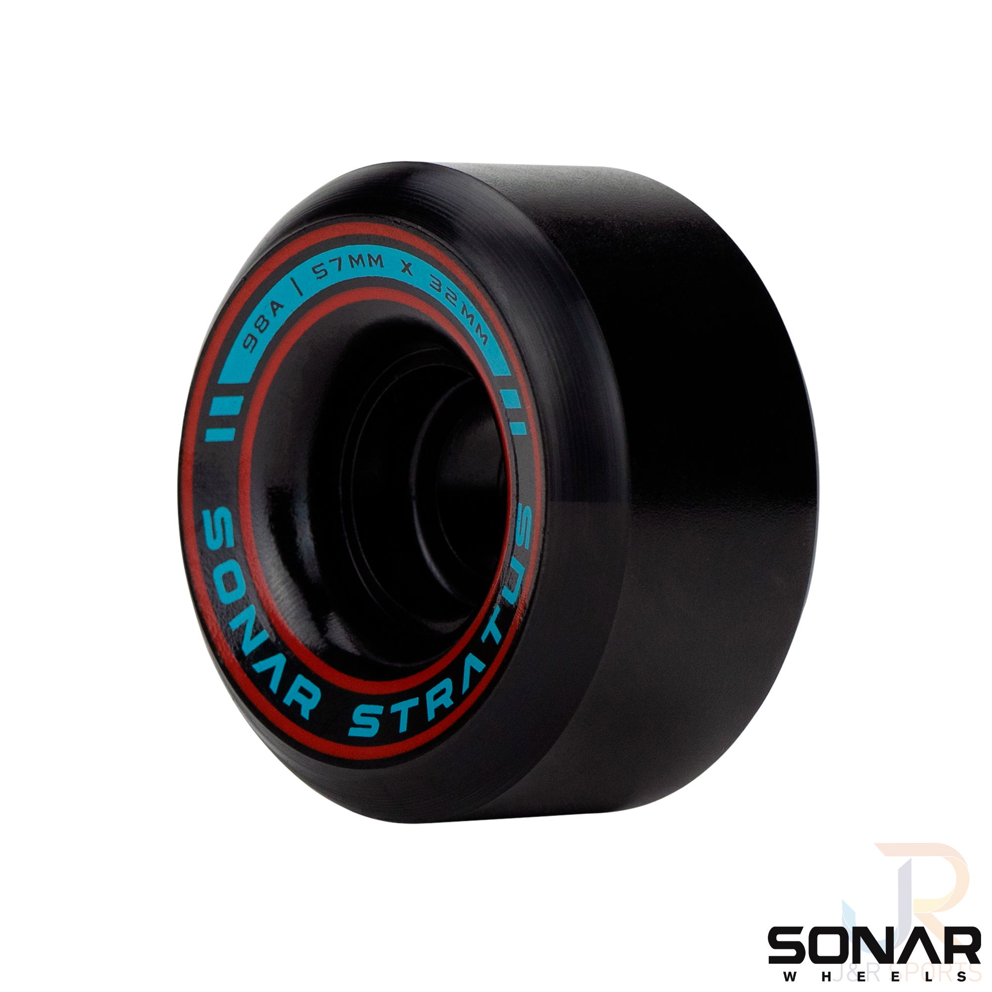 SONAR WHEELS (4) STRATUS - BLACK - 57mm/98a