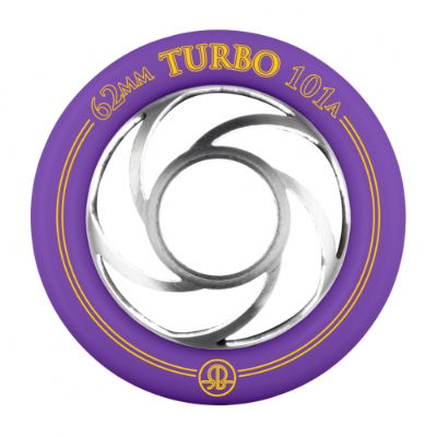 ROLLERBONES - TURBO ALU HUB WHEEL PURPLE (8) - 62mm/101a