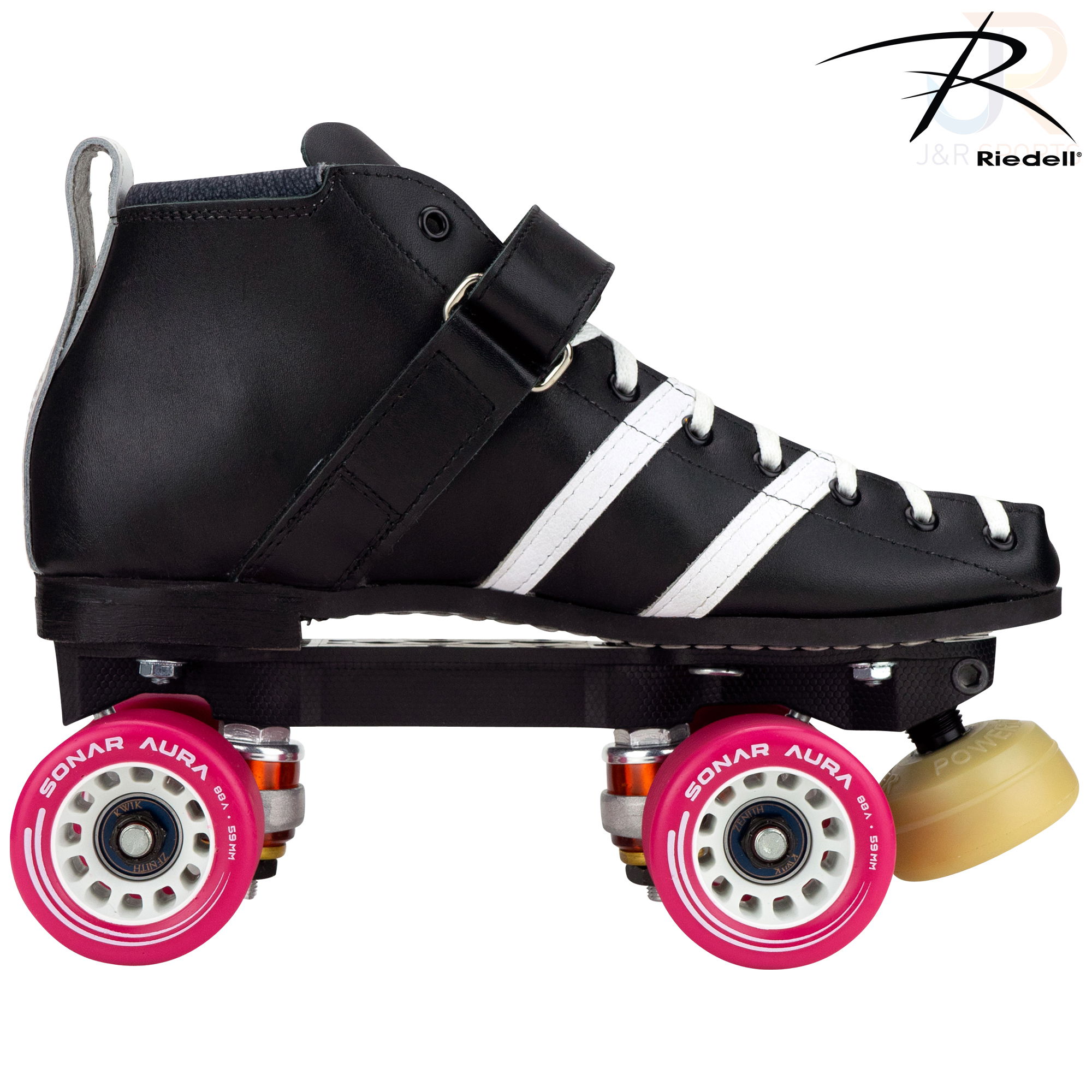 Riedell 265 Vendetta Skates - Black - Width B/AA