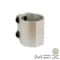 MFX Extreme Double Scooter Clamp - Silver - Angled - 205-471