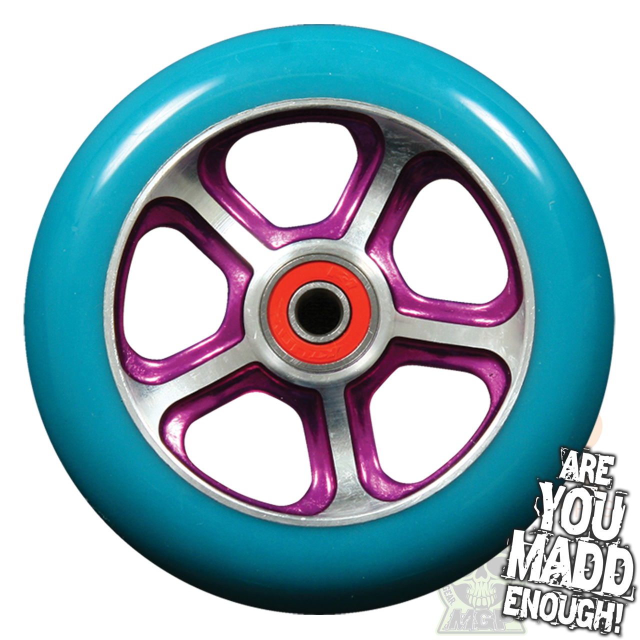 MGP DDAM CFA 110mm Scooter Wheel - PurpleTurquoise - 203-397