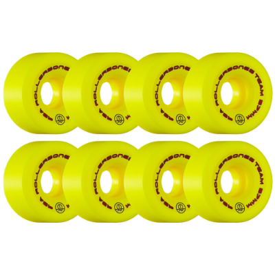 ROLLERBONES - TEAM LOGO YELLOW (8) - 57mm/98a