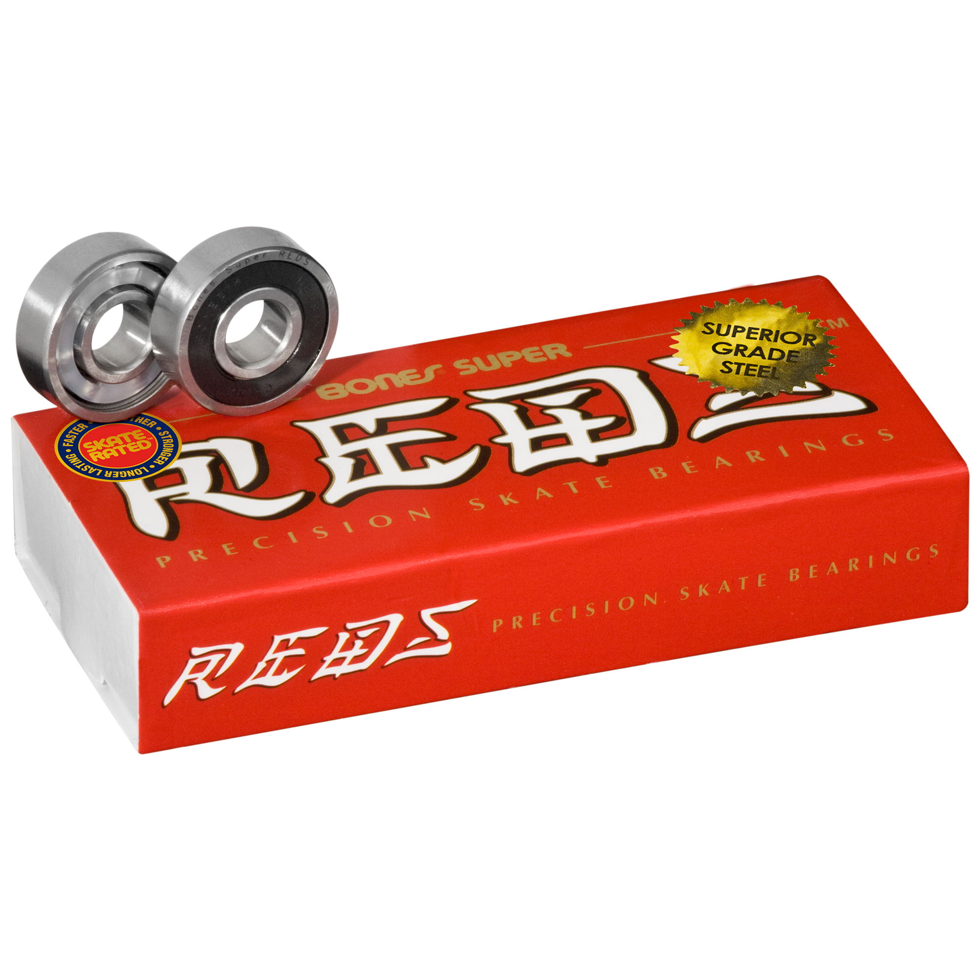 BONES SUPER REDS BEARINGS - 8mm 16 PACK