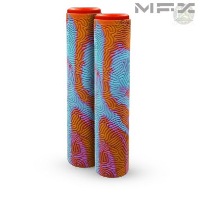 MFX VIRAL 180mm GRIND GRIPS - TEAL / ORANGE