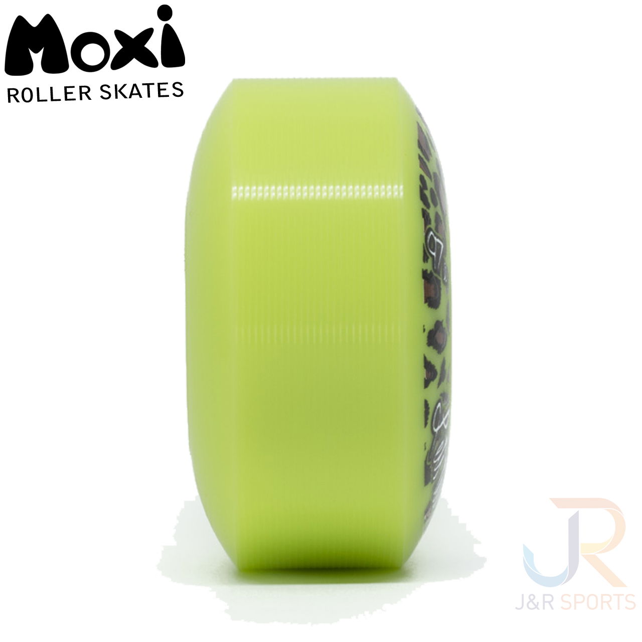 Moxi Roller Skate Trick Wheels - Lime - Profile - MOX123007