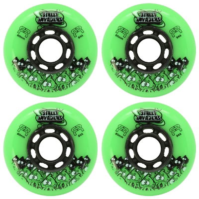 FR Street INVADER II Wheels - Green