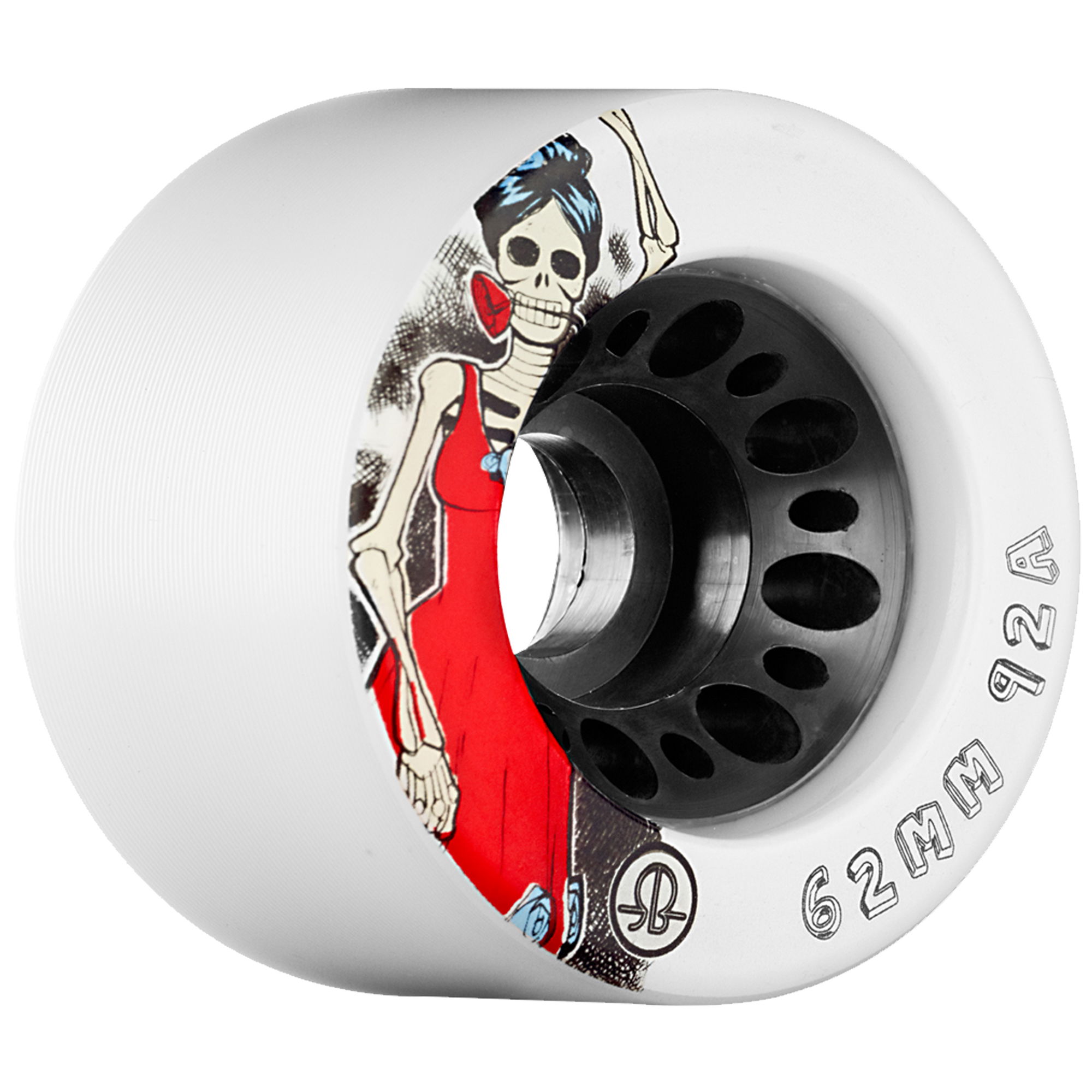 ROLLERBONES - DOTD SPEED WHEEL WHITE (4) - 62mm/92a