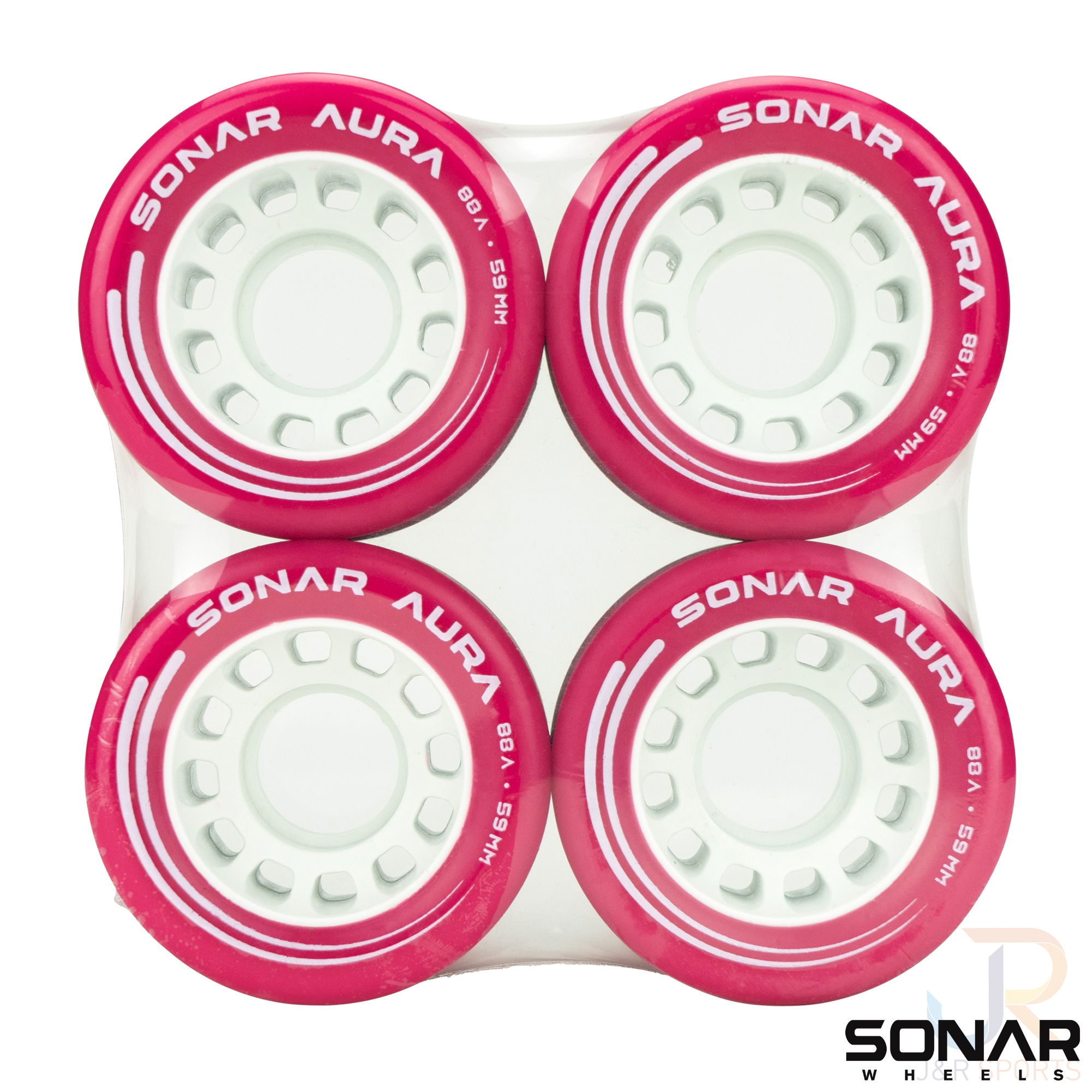 SONAR WHEELS (4) AURA - FUCHSIA 59mm/88a