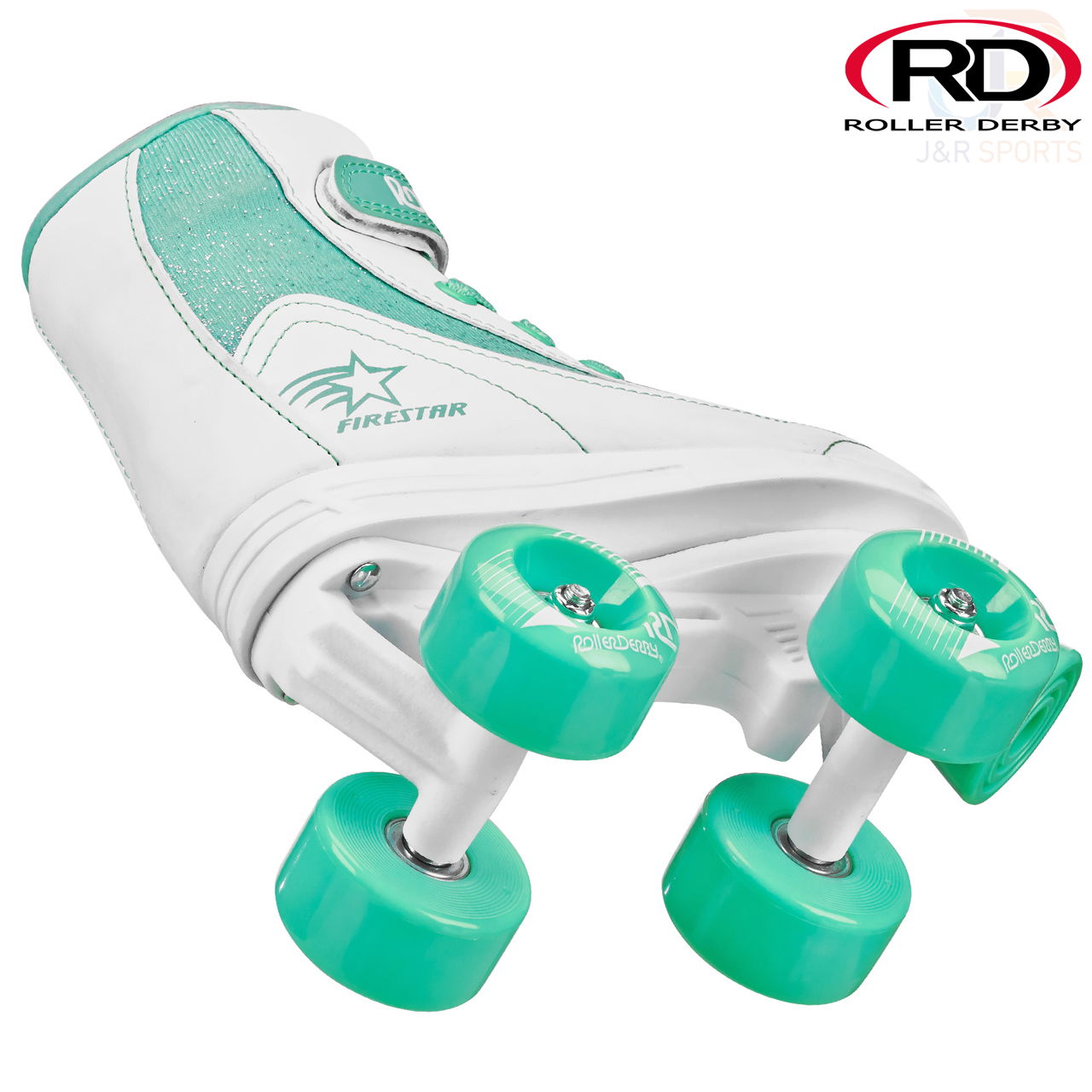 Roller Derby Firestar V2 - White Teal - Underside - RD1978WT