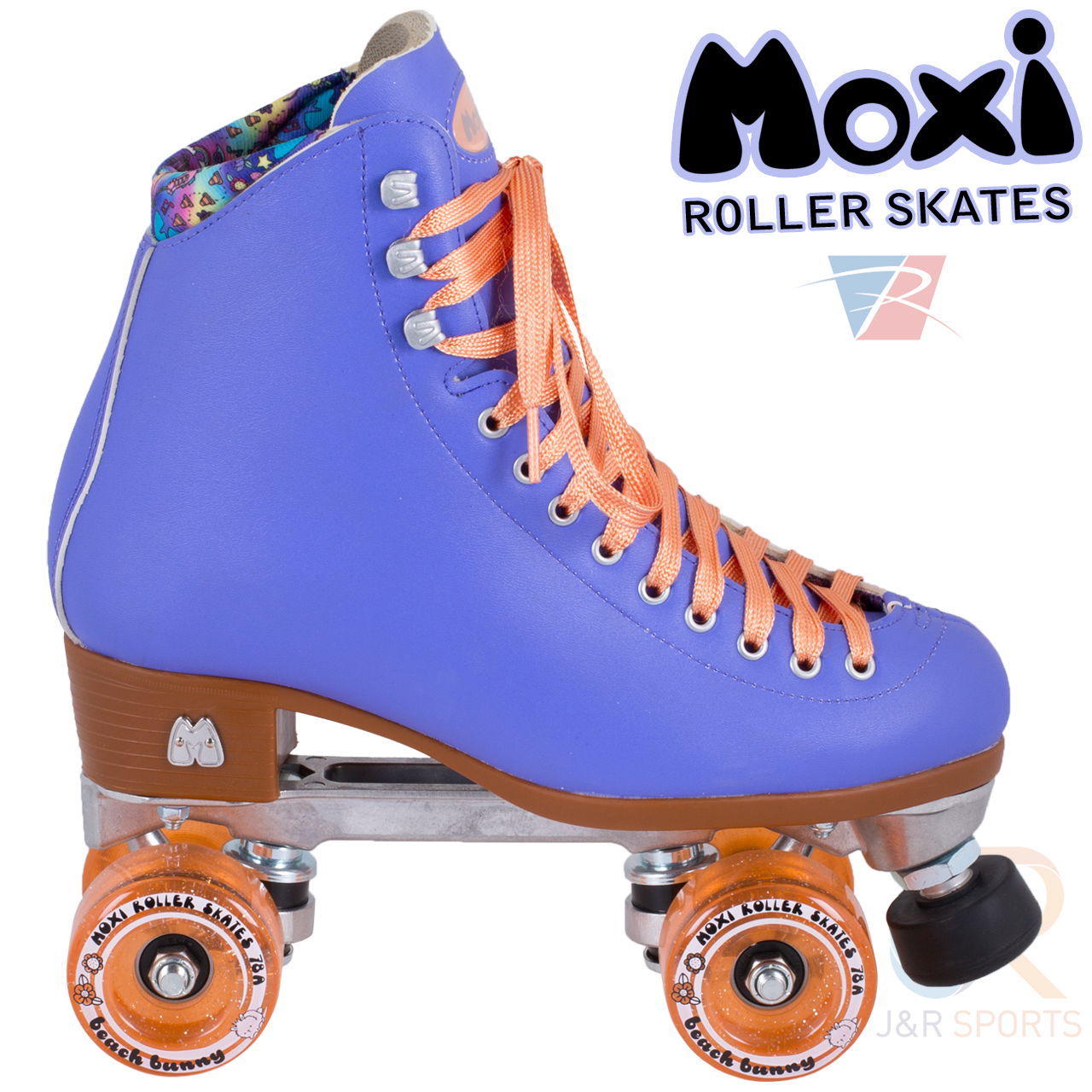 Moxi Beach Bunny Skate - Periwinkle - Side View Nak - MOX4933510