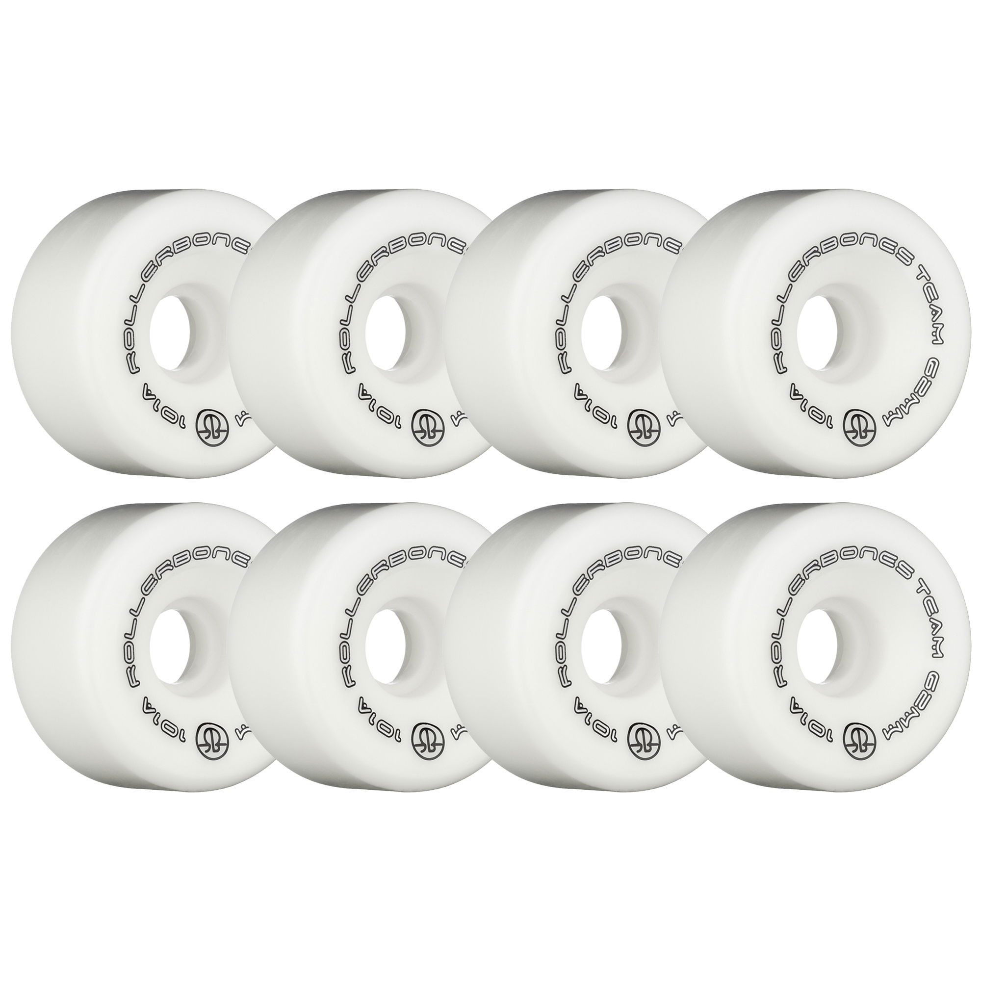 ROLLERBONES - TEAM LOGO WHITE (8) - 62mm/101a