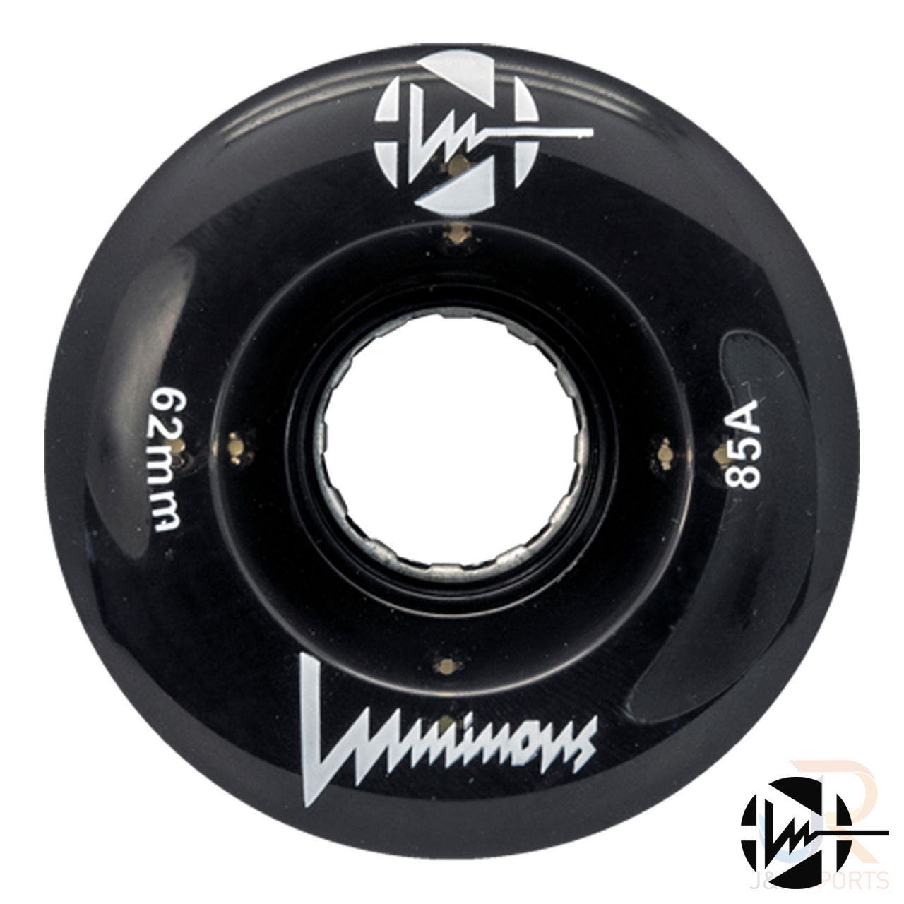 LUMINOUS - LED QUAD WHEEL - BLACK - 62mm/85a (UNIT)