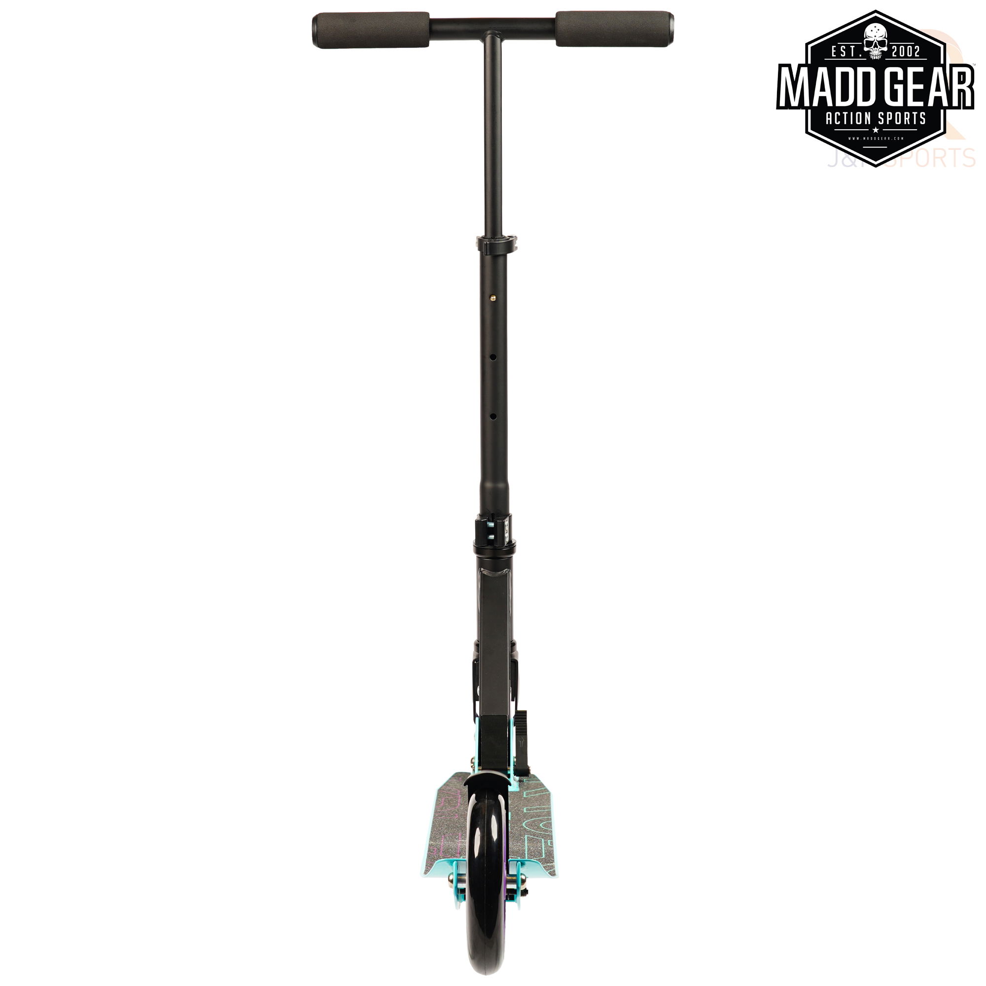 Madd Gear CARVE Kruzer 150 - Black Teal - Rear - MGP207-577