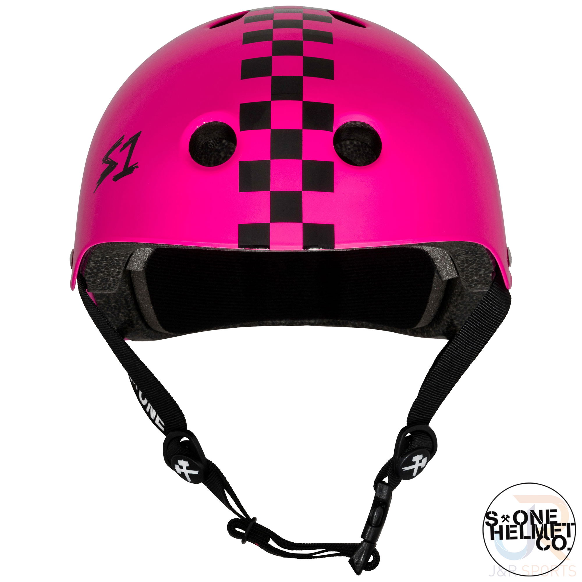 S1 Lifer Helmets - Pink Gloss with Black Checker