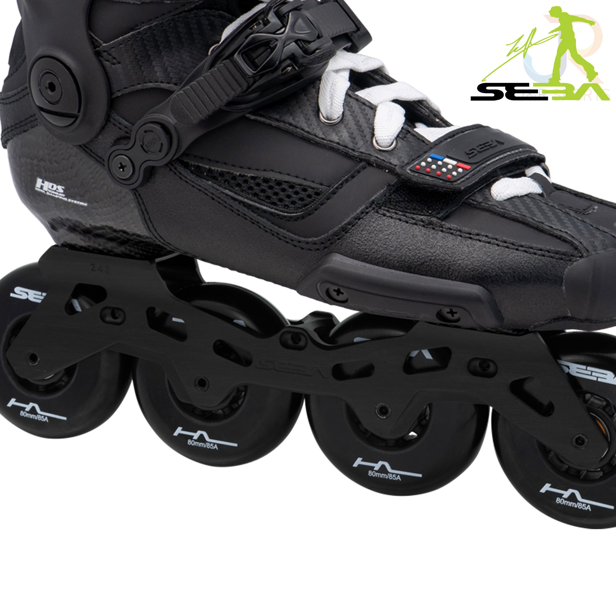 Seba HIGH Light Carbon 80 In-Line Skates - Black