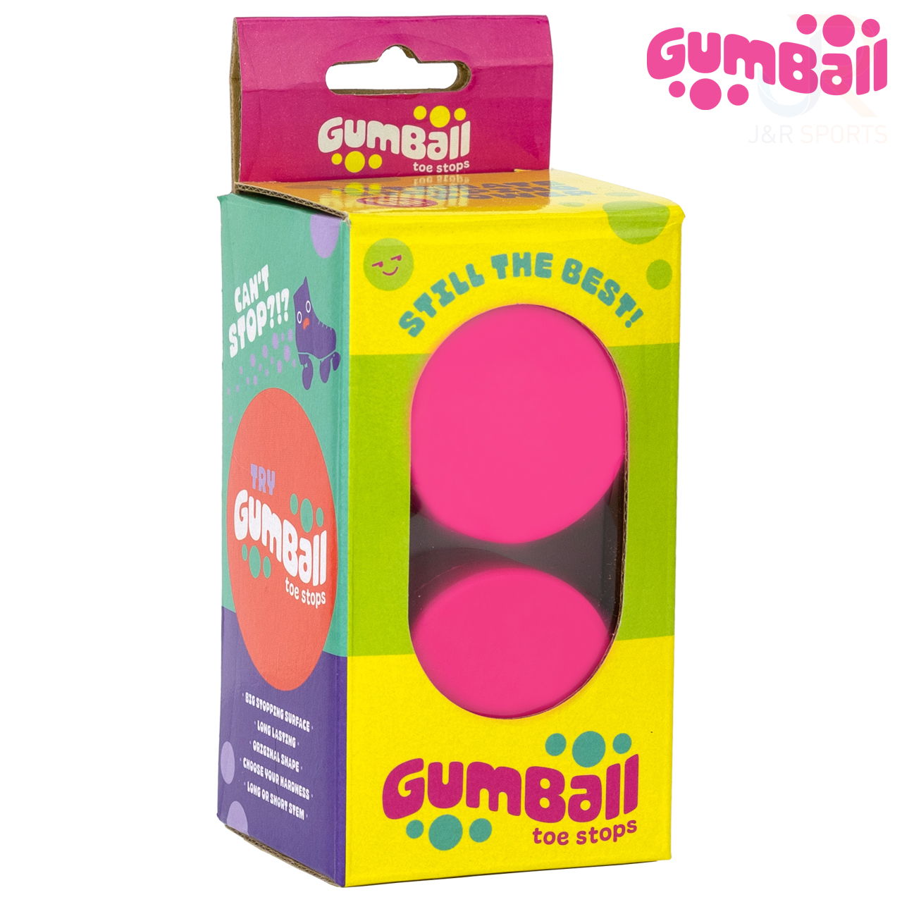 GUMBALL TOE STOP - CHERRY 75A - LONG 30mm (Pair)