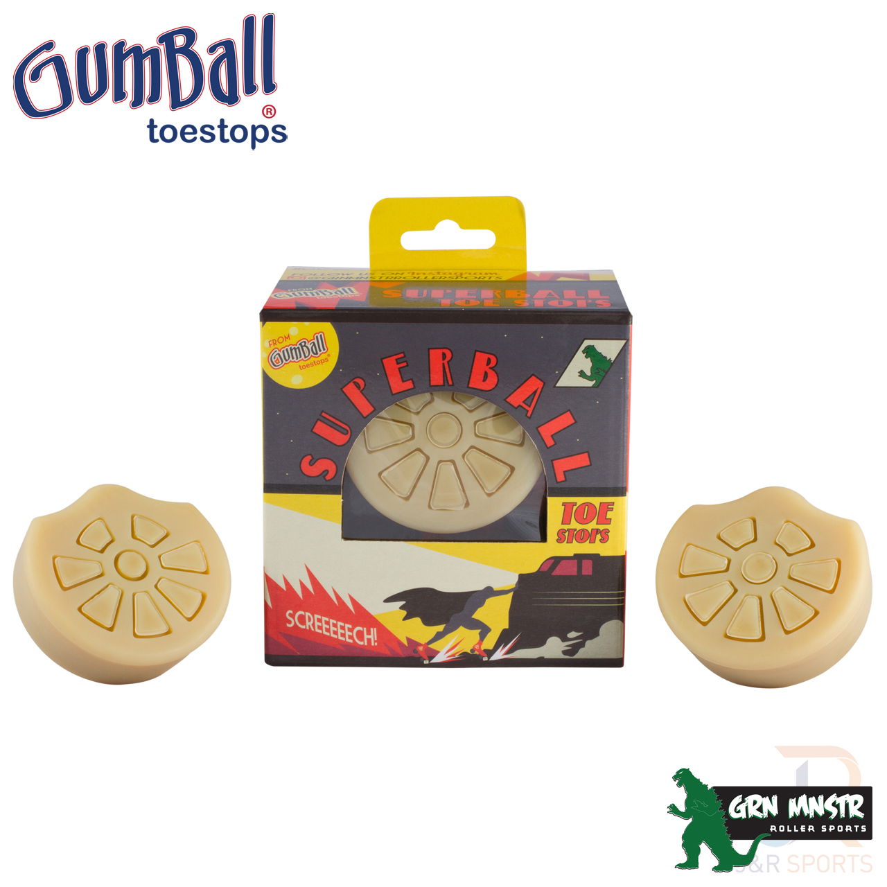 Gumball Superball Toe Stops - Box & Stops - GMGB122894