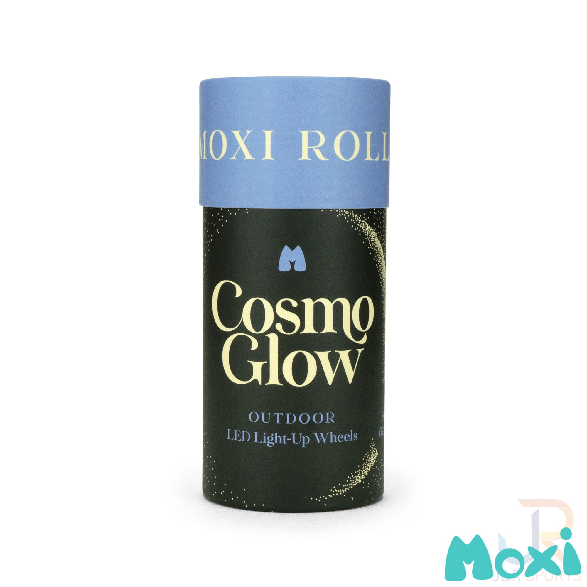 MOXI COSMO GLOW WHEELS (4) - WHITE RAIN GLOW - 62/32mm 80A