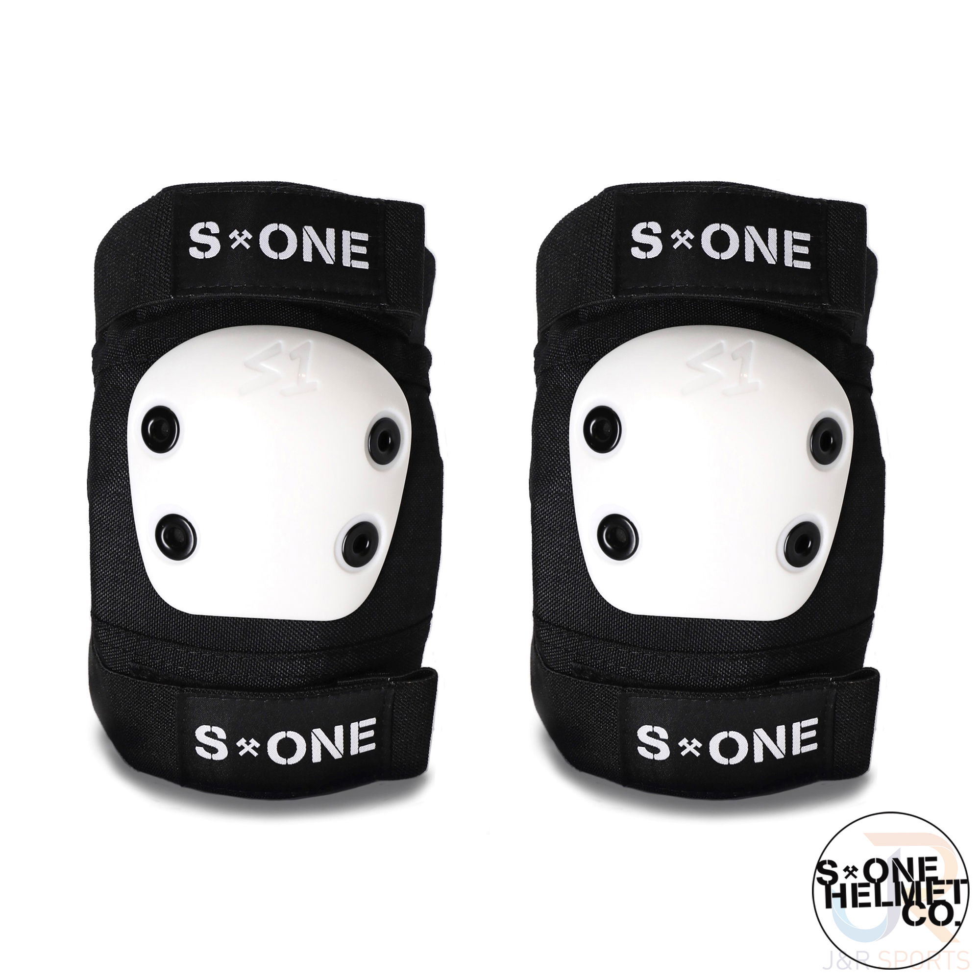 S1 PRO ELBOW PADS - BLACK/WHITE - LARGE