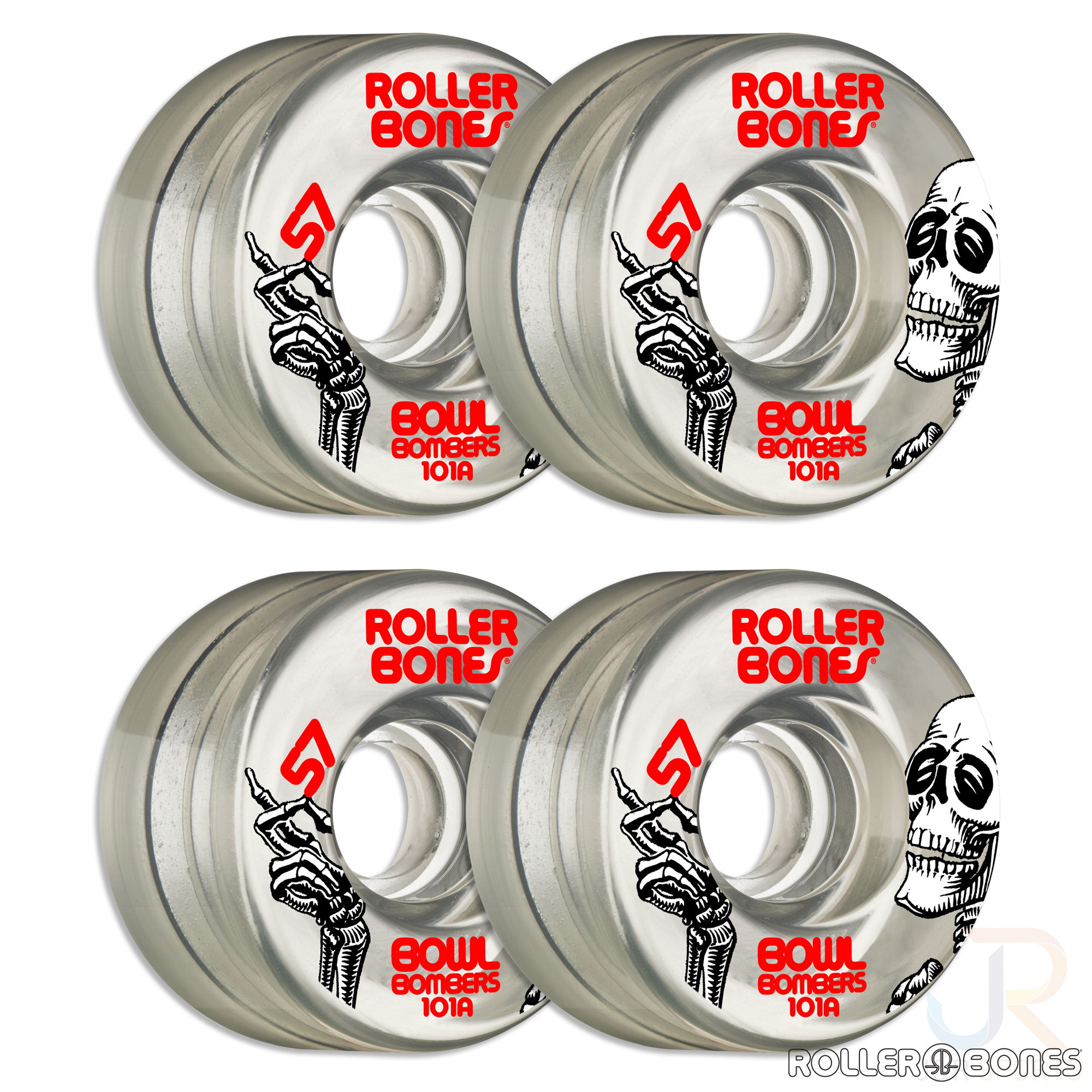 ROLLERBONES - BOWL BOMBERS CLEAR (8) - 57mm/101a