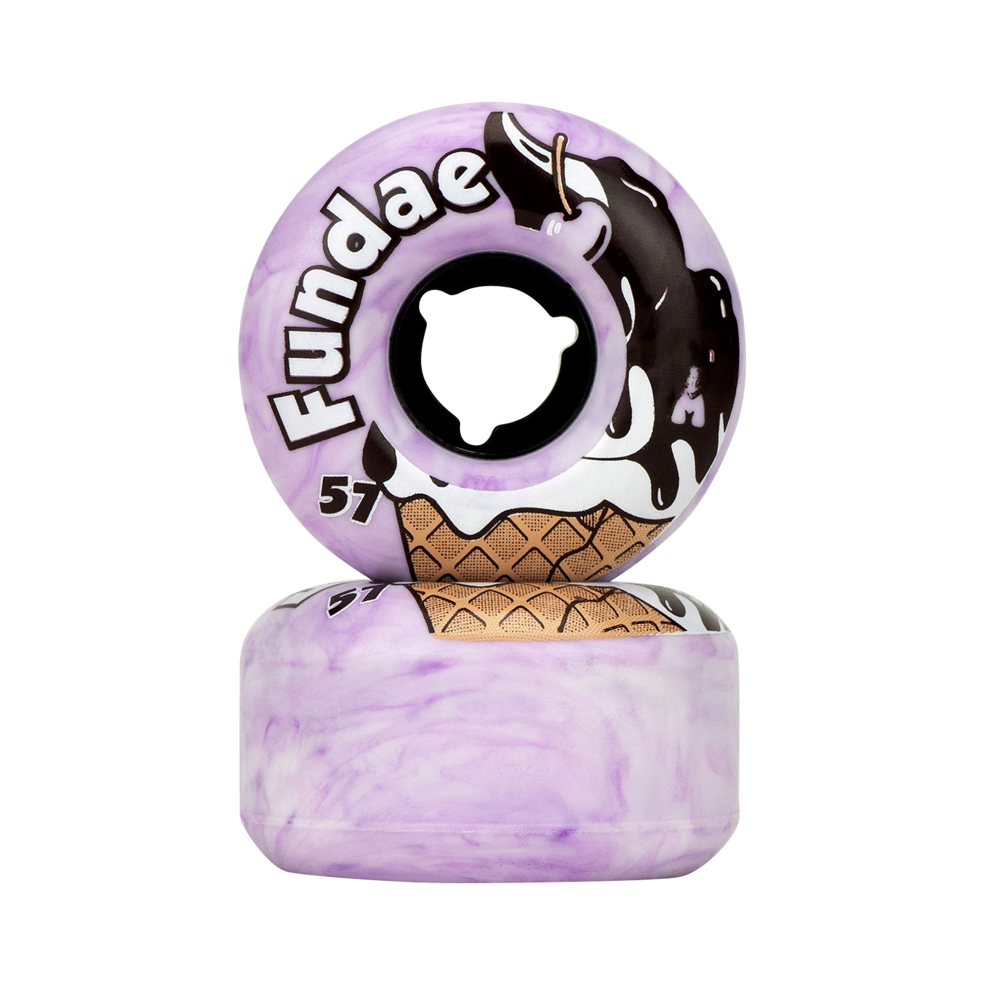 MOXI FUNDAE WHEELS (4) - LAVENDER 57mm x 34mm/92A