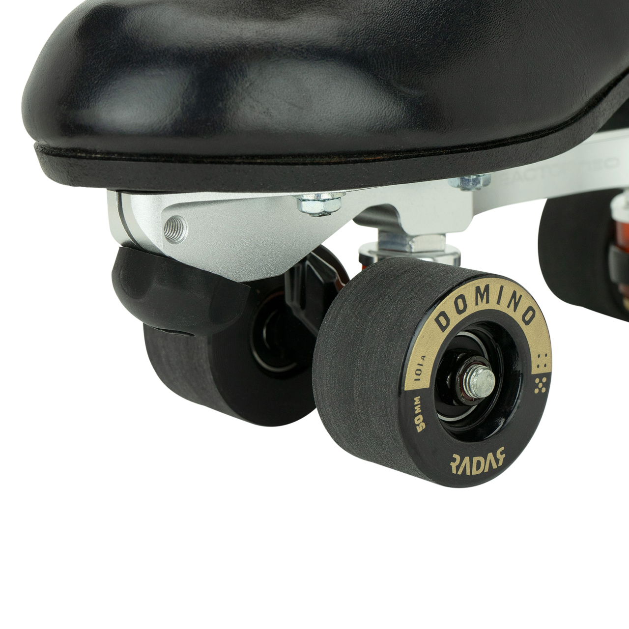 RADAR WHEELS (4) - DOMINO- BLACK/GOLD - 50 x 31mm/101A