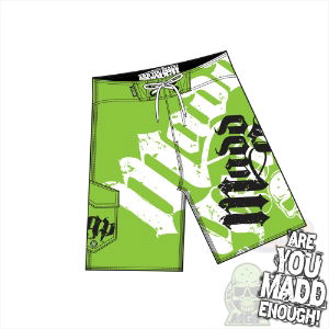 Gothica Boardie-Green-Graphical