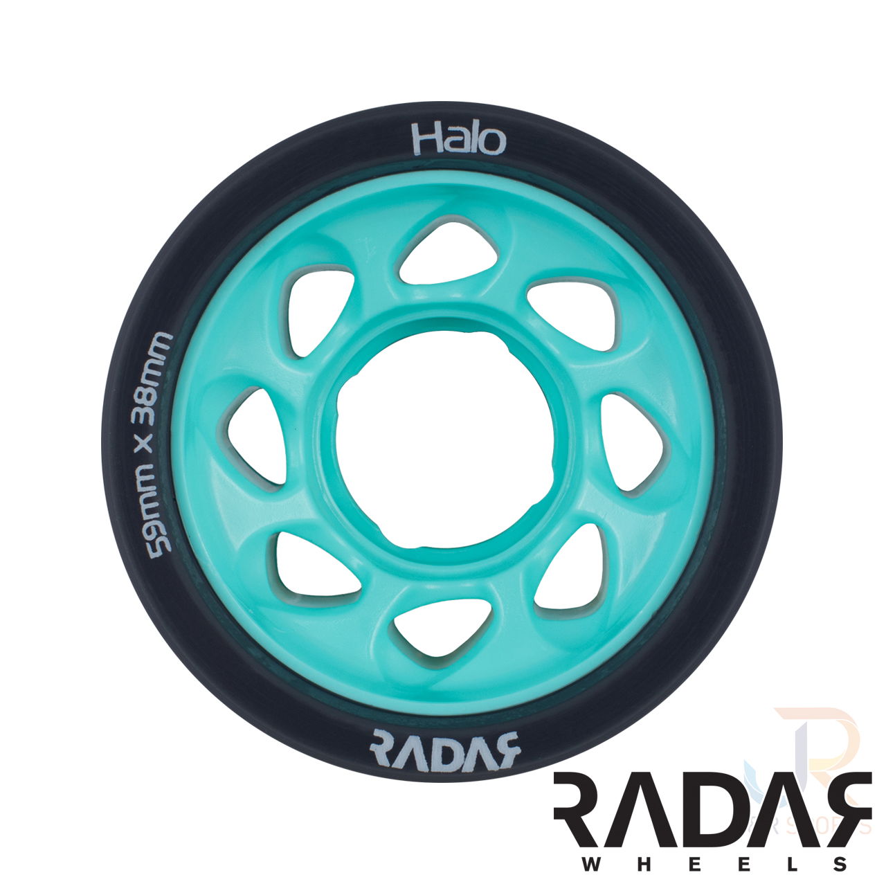 Radar Wheels HALO - Charcoal Teal - Front - 59mm 88a RWRHA59GTE