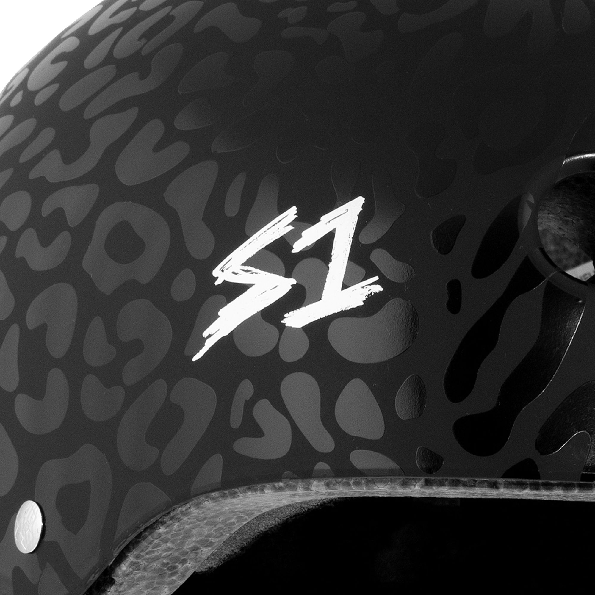 S1 Lifer Helmets - Matt Black Leopard