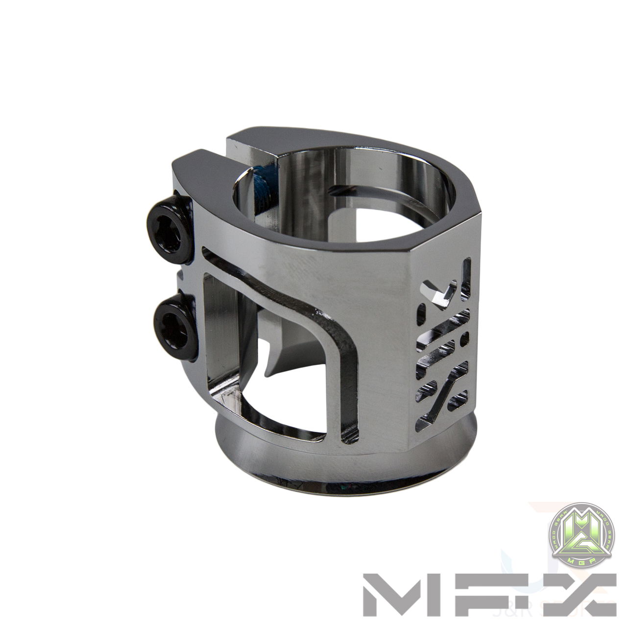 MFX X2 Cobra Scooter Clamp - Chrome - Angled - 205-089