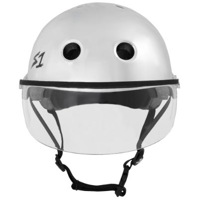S1 Lifer Helmets inc Visor - Silver Mirror