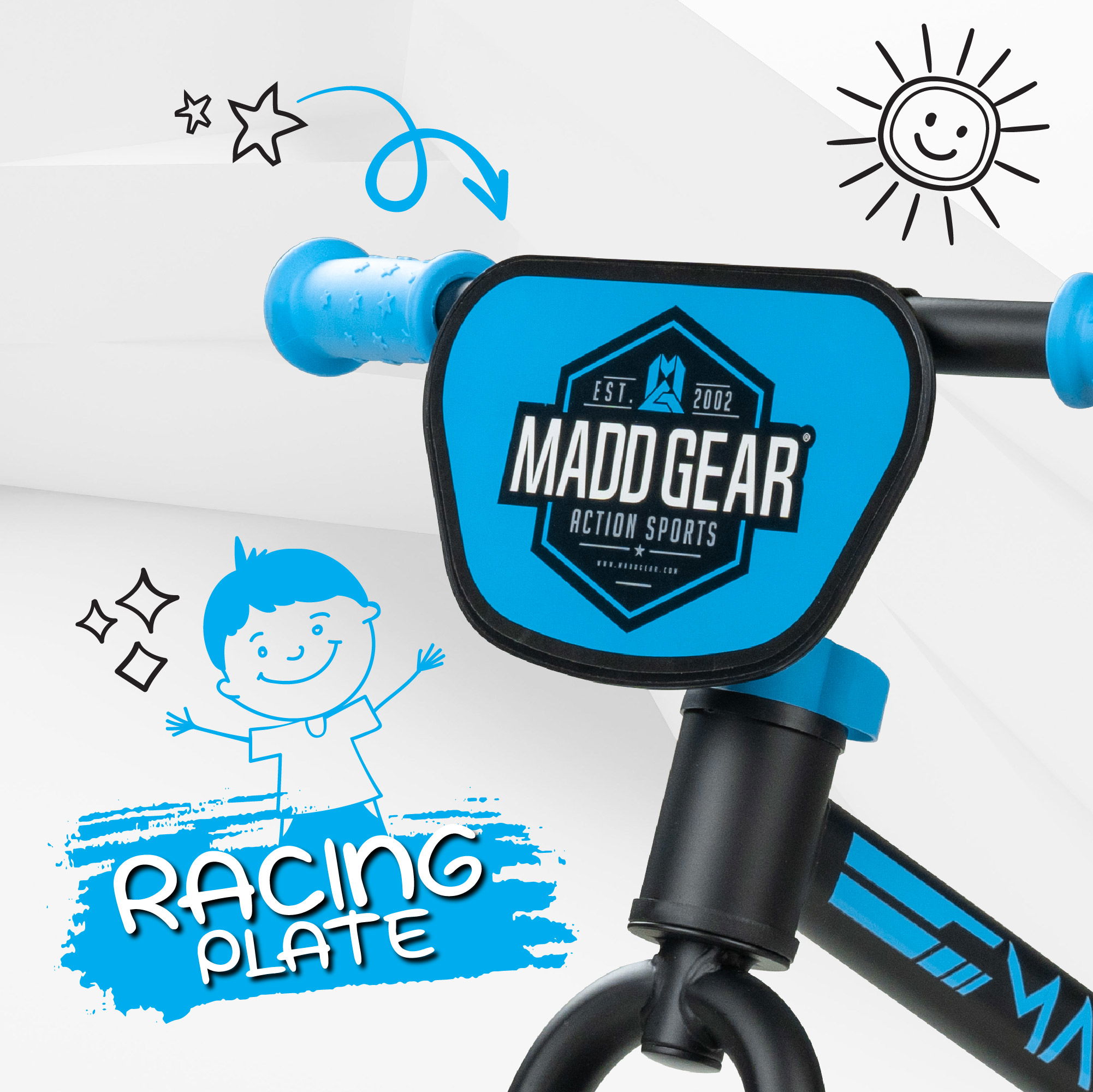 MADD MY 1st BMX BALANCE BIKE - BLACK / BLUE