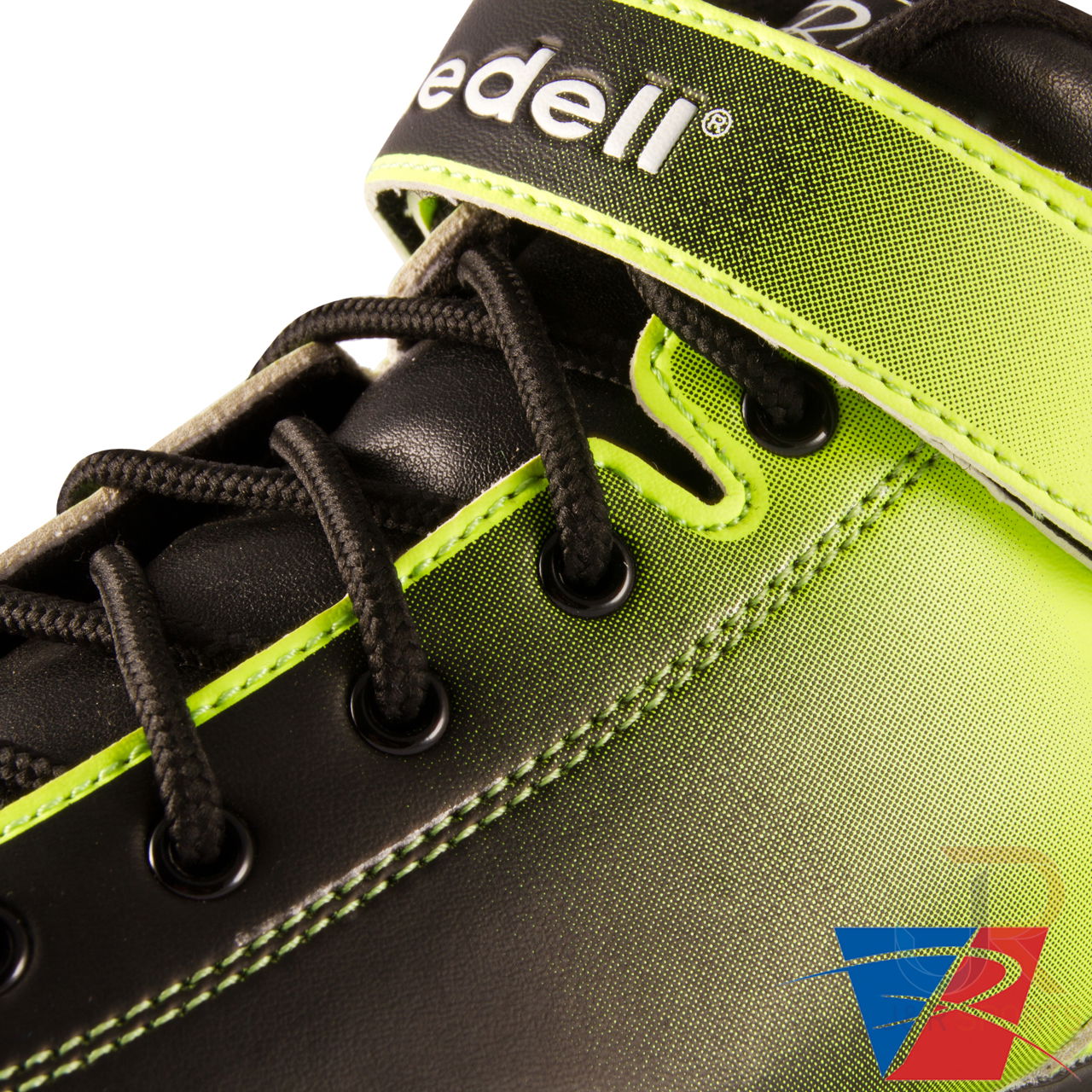 Riedell Dart Ombre - Black Lime - Lace Detail