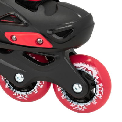 Seba STJ Junior Adjustable In-Line Skates - Black/Red