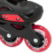 Seba STJ Junior Adjustable In-Line Skates - Black/Red