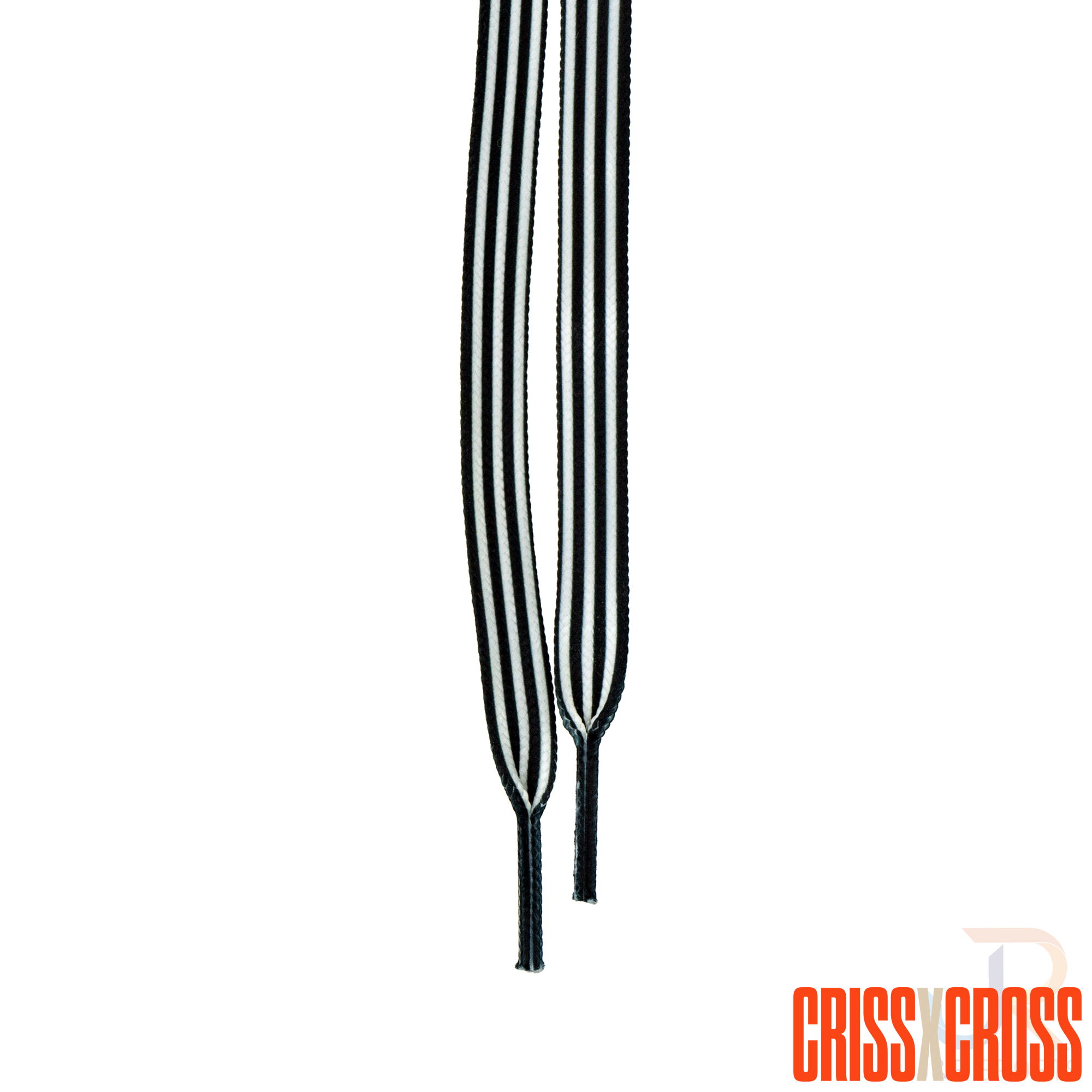 CRISS CROSS X DERBY LACES - OFFICIAL - BLK/WHT - 108"