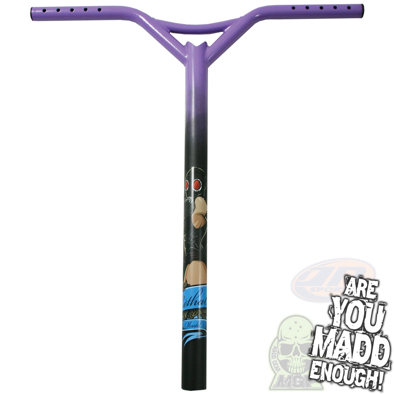 MGP Lethal OS Bat Wing scooter bars - Purple 202-557