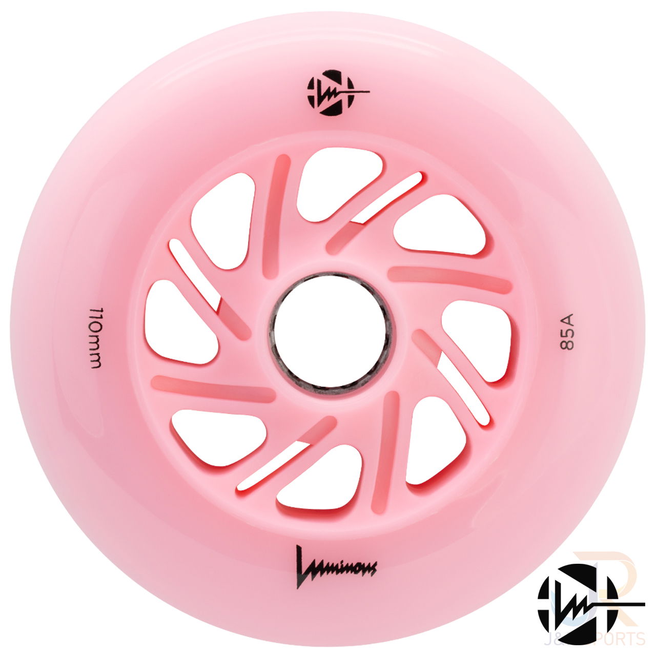 LUMINOUS LED INLINE WHEEL - FLAMINGO - 110mm/85a (Unit)