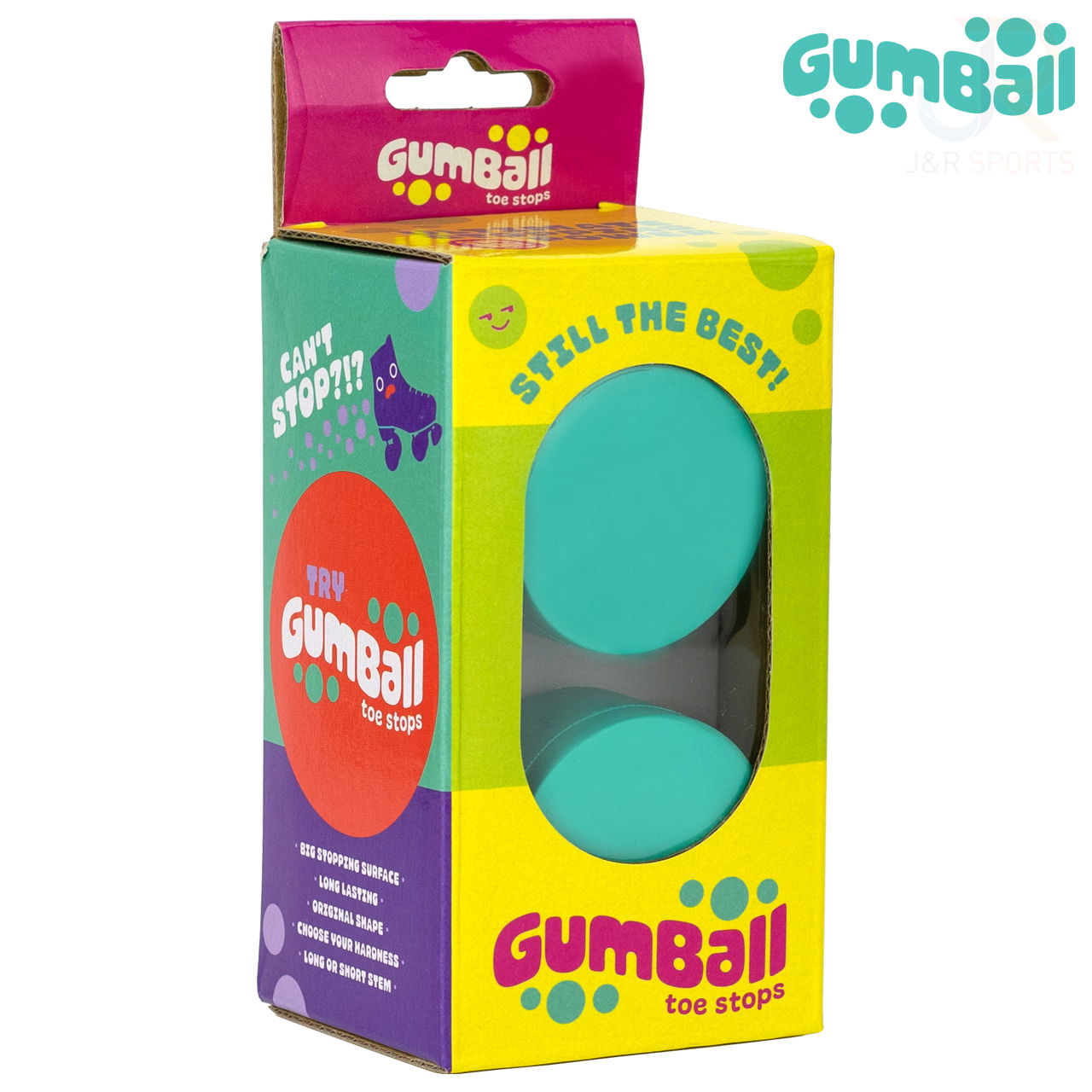 GUMBALL TOE STOP - MINT 83A - SHORT 17mm (Pair)