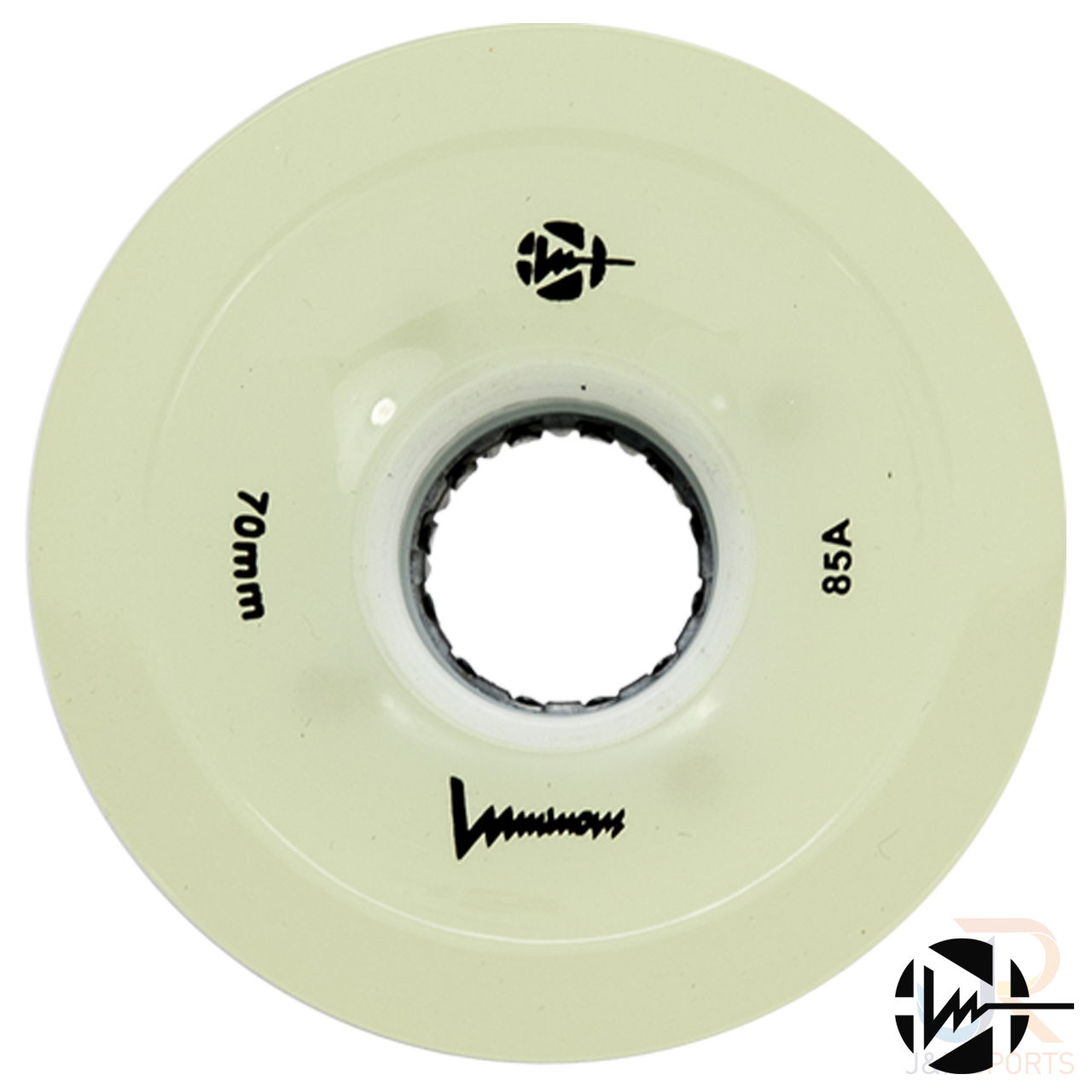 Luminous Quad Wheels - White Glow 70 85 - Face - LUWLQLU7051GLW