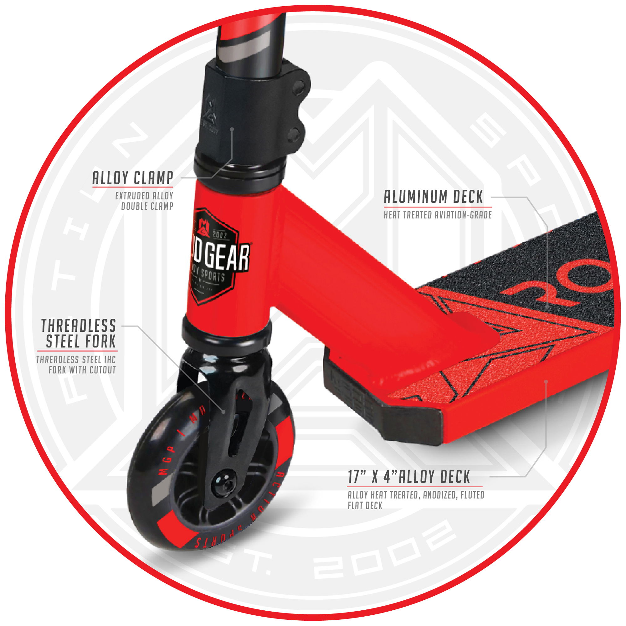 MADD GEAR CARVE MINI PRO ROOKIE X - RED / BLACK