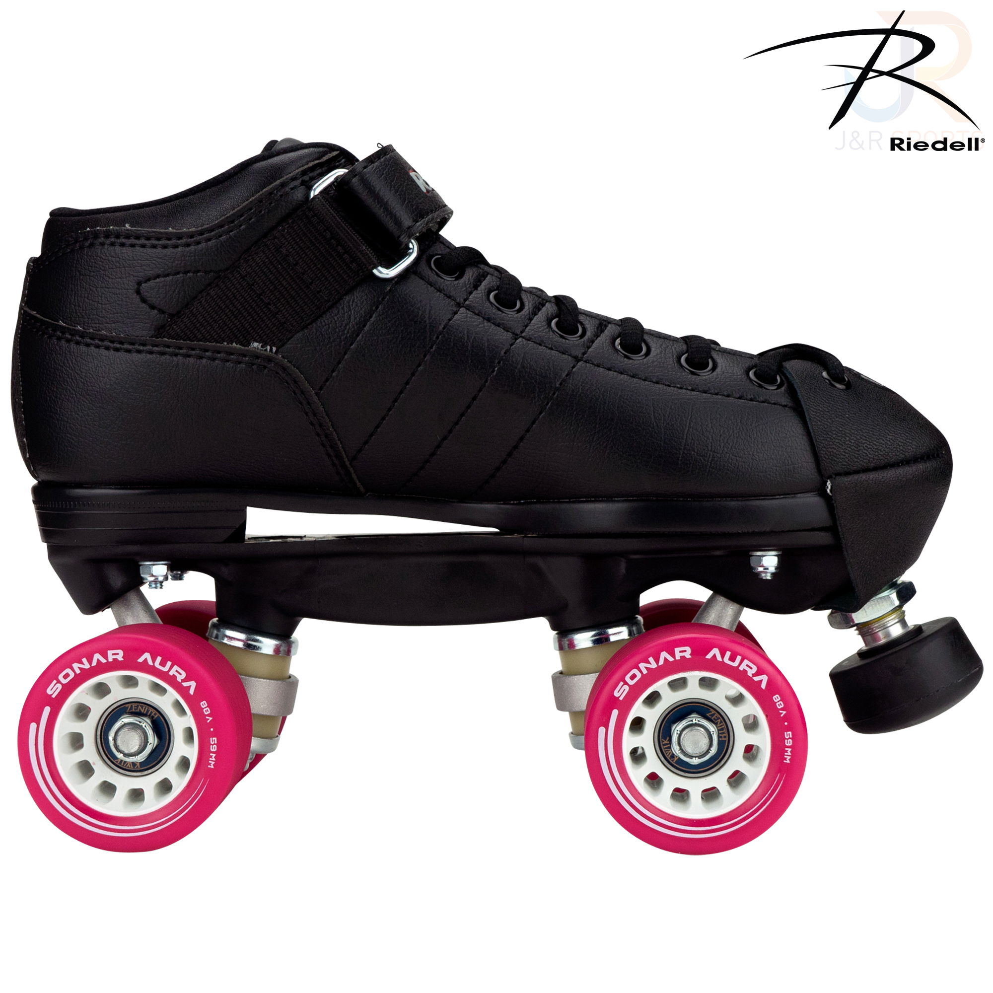 Riedell R3 DERBY Skates - Black - Width Medium