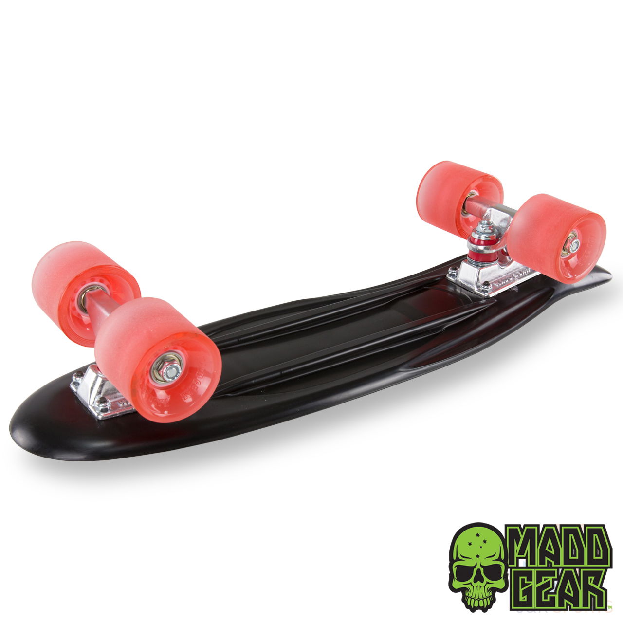 Madd SKINS Retro Board - Black Red - Underside - MGP205-475