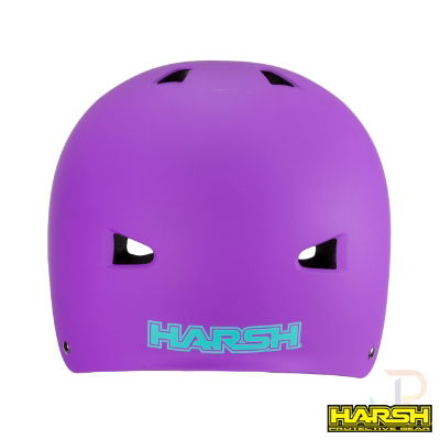 Harsh ABS Helmet - Purple - Rear Profile - HA207-225