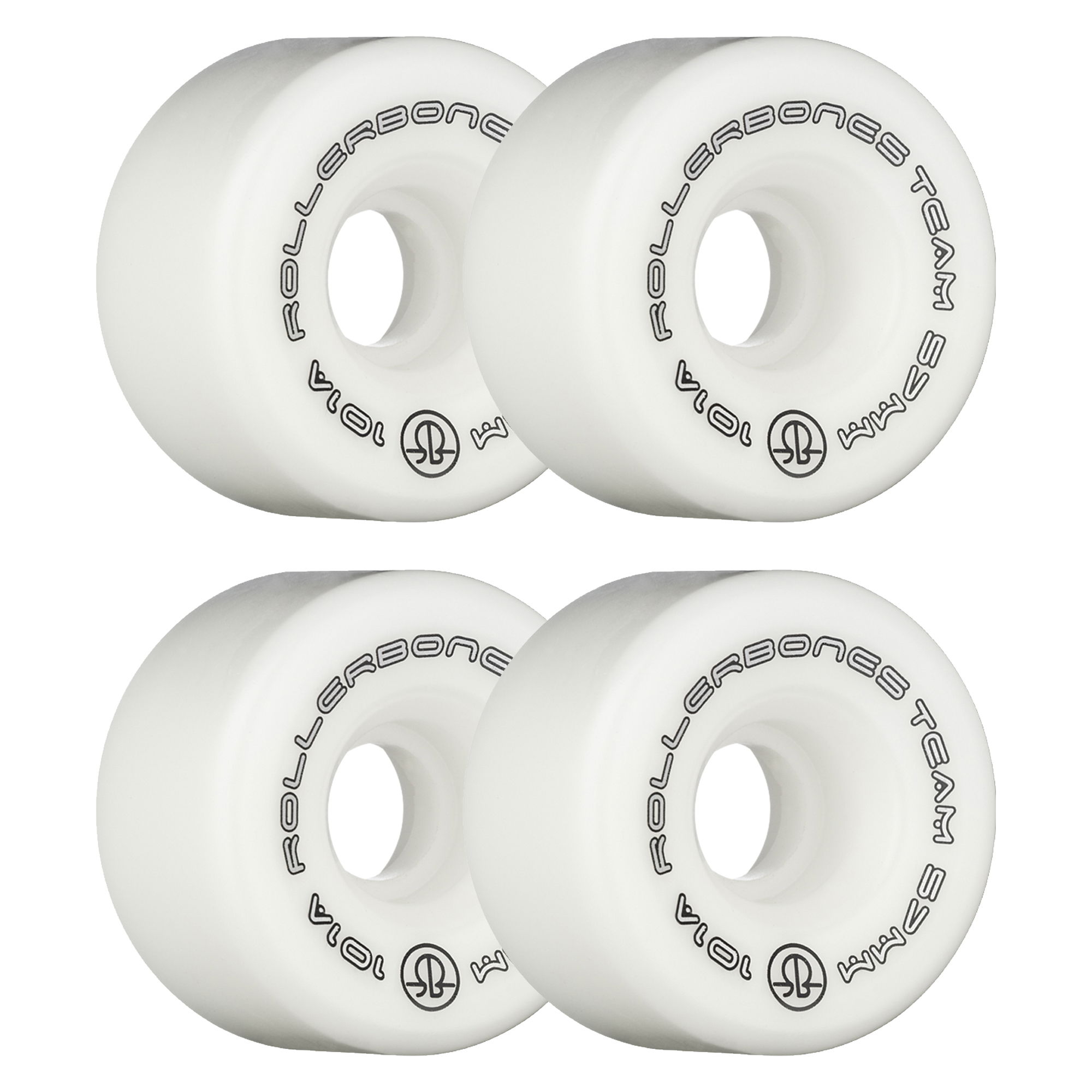 ROLLERBONES - TEAM LOGO WHITE (8) - 57mm/101a