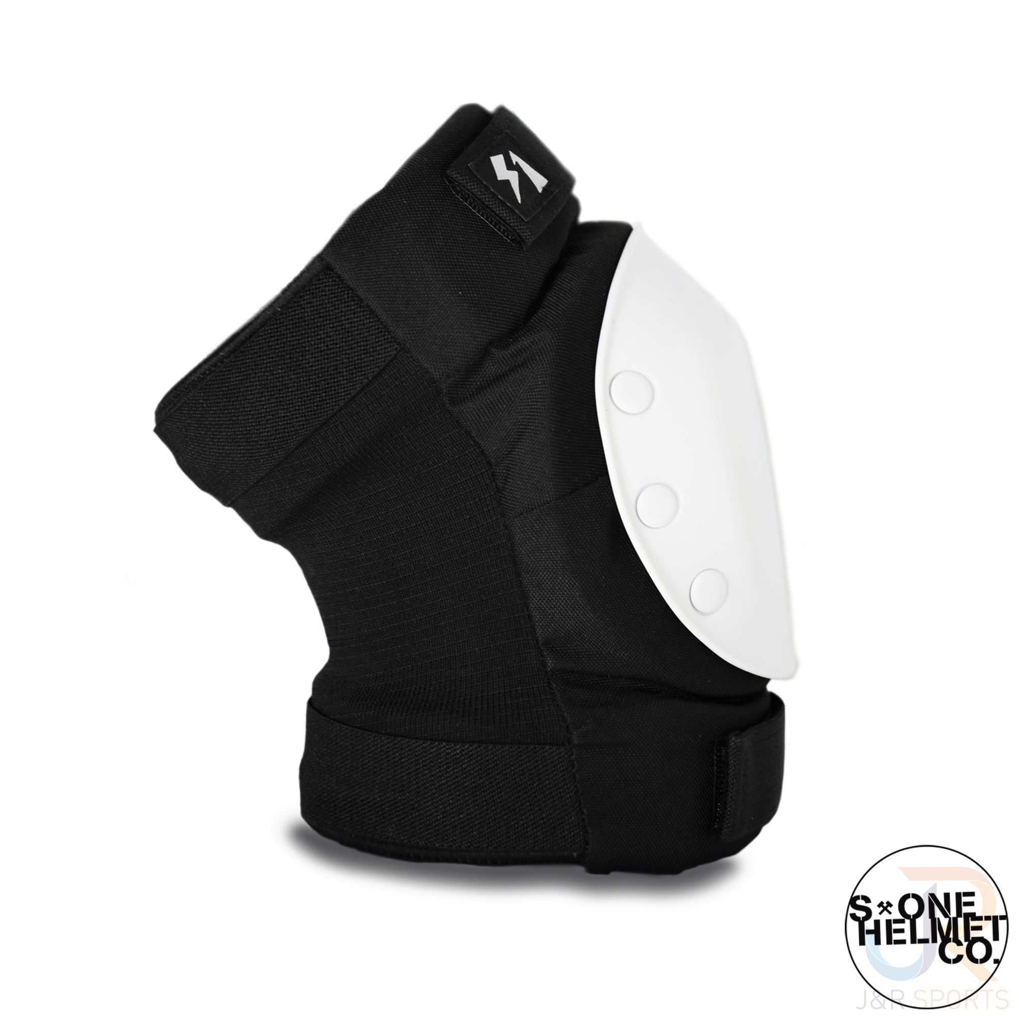 S1 PARK KNEE PADS - BLACK w/ WHITE CAPS - X LARGE